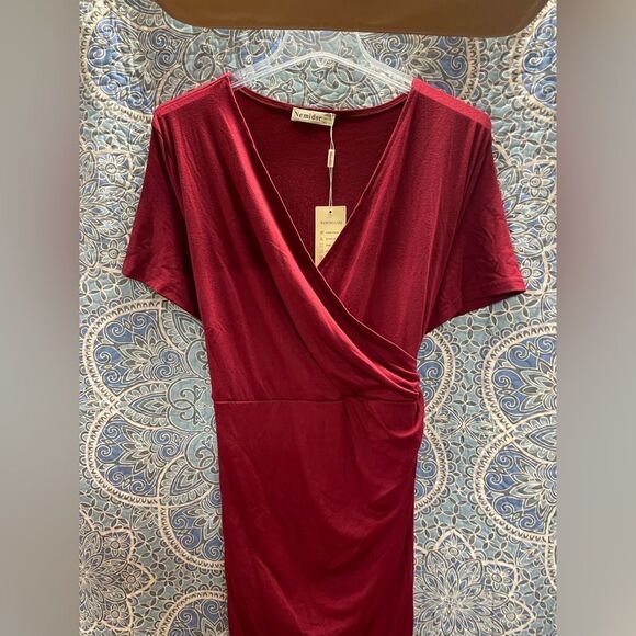 Burgundy  dress - Picture 1 of 9